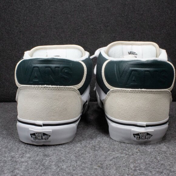 Vans Knu Mid Turtledove Beige Dark Green Skateboard Sneakers Mens Size 11.5 - Picture 4 of 12